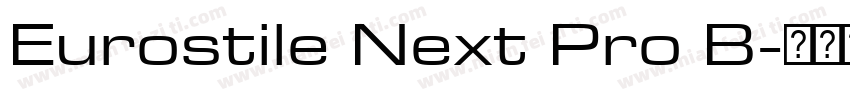 Eurostile Next Pro B字体转换